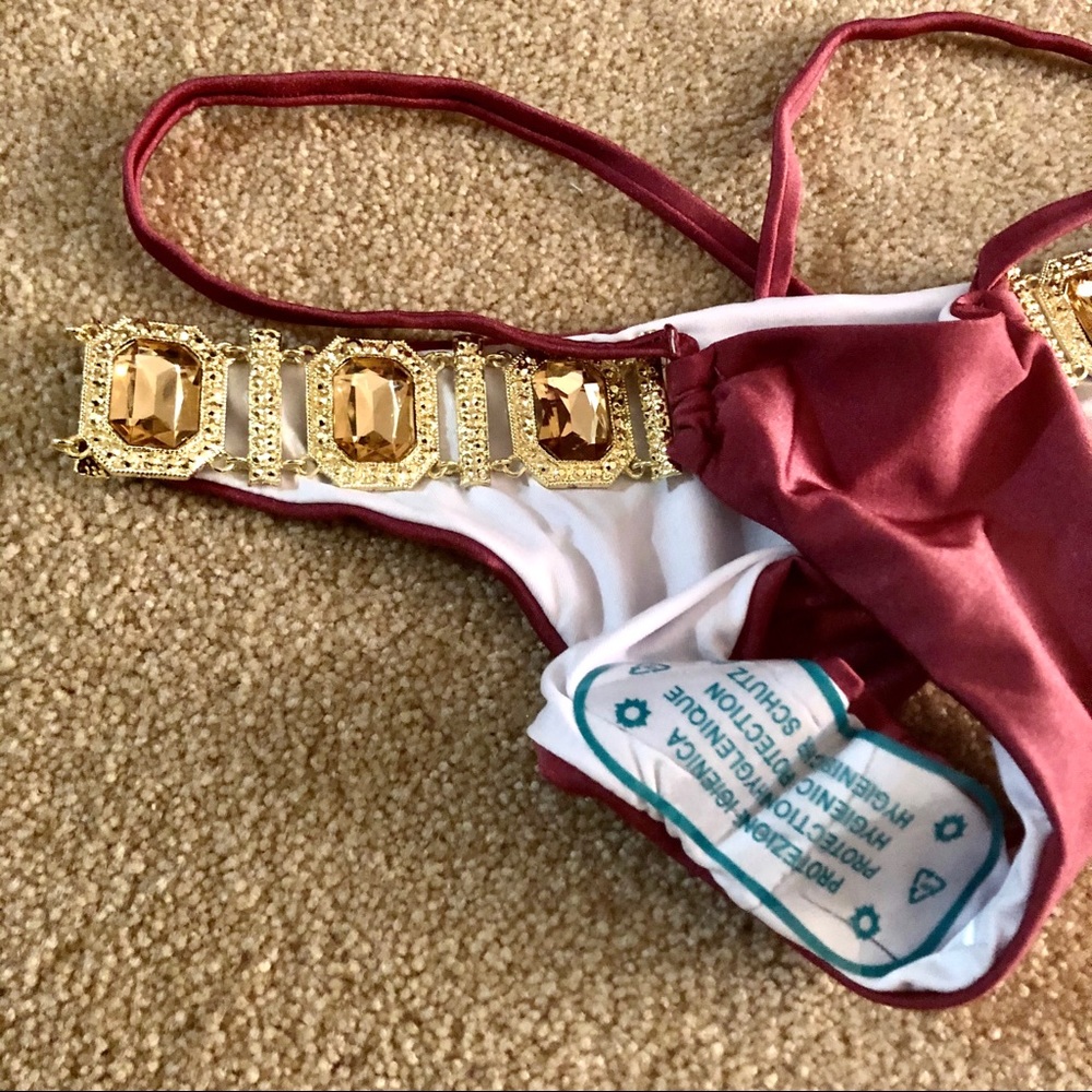 NWT Competition rhinestone plum maytime iris final sale price M fits S L fits M - Picture 8 of 16